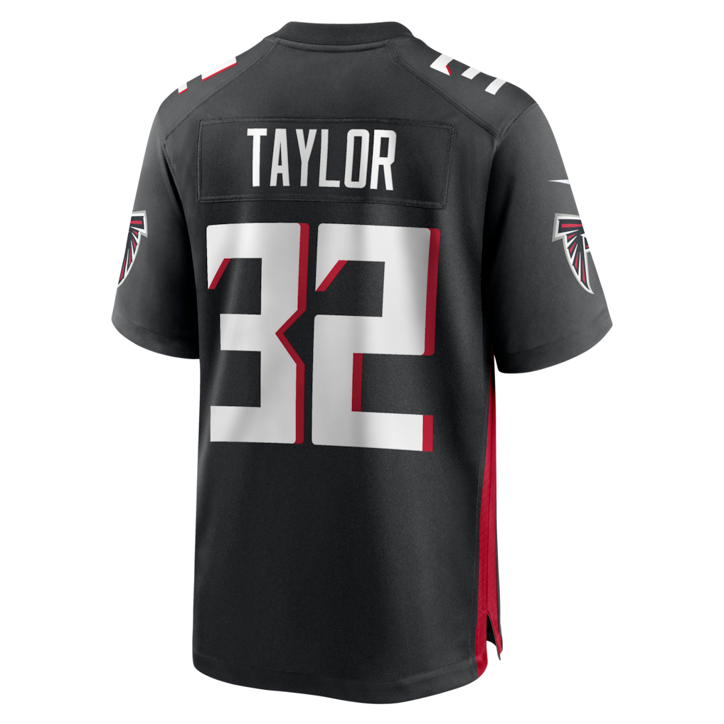 STECN A.Falcons #32 Keith Taylor Black Team Game Jersey