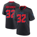 H.Texans #32 David Montgomery Player Navy 2nd Alternate Home Game STECN Stitched Jerseys