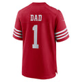 STECN SF.49ers #1 Dad Scarlet Game Jersey