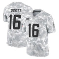 LA.Chargers #16 J.K. Scott Player Arctic Camo Salute To Service Limited Game STECN Stitched Jerseys