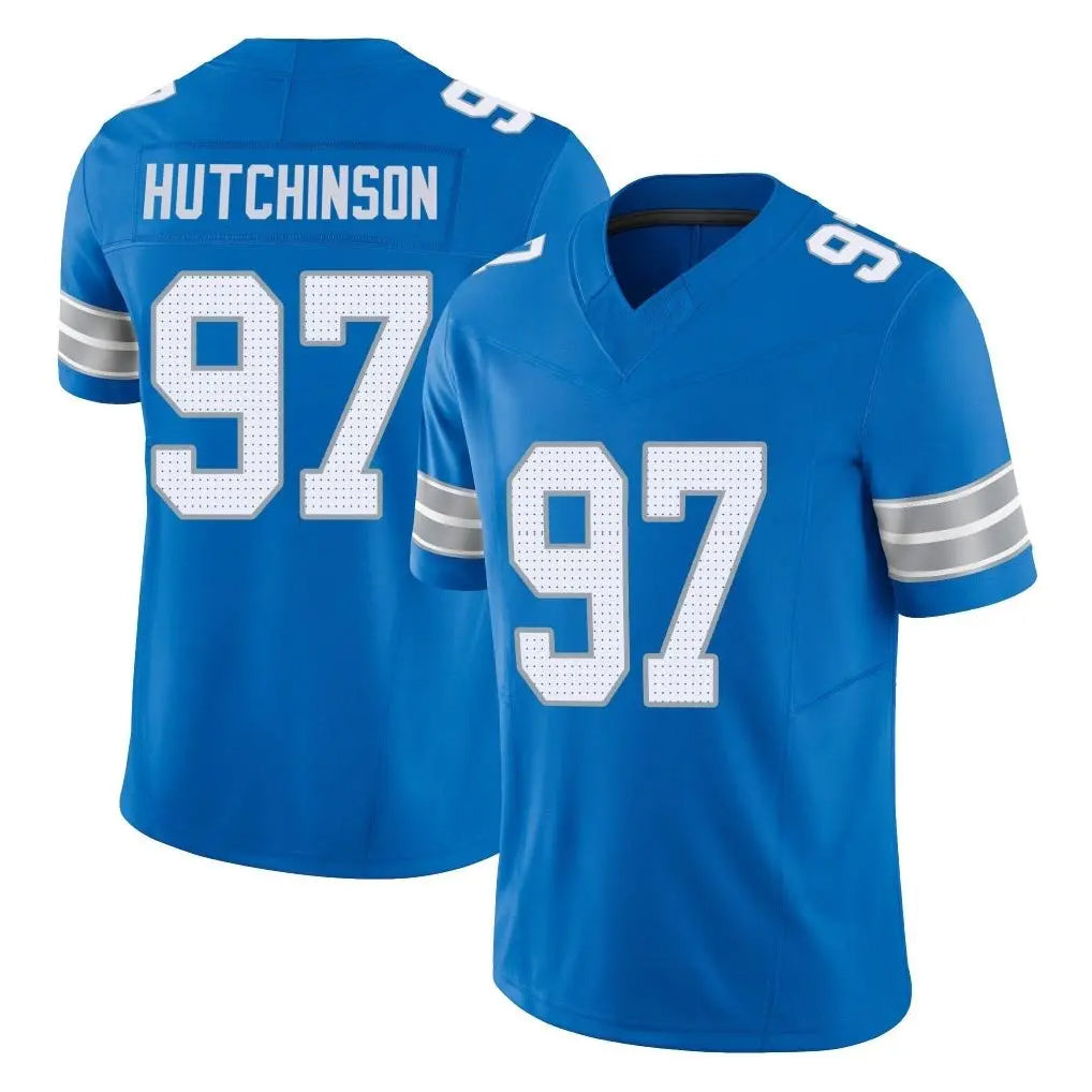 D.Lions #97 Aidan Hutchinson Player Blue Limited Vapor F.U.S.E. Alternate Home Game STECN Stitched Jerseys