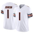 C.Bears #1 Jaylon Johnson Player White Vapor F.U.S.E. Limited Home Game STECN Stitched Jerseys