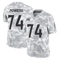 D.Broncos #74 Ben Powers Player Arctic Camo Salute To Service Limited STECN Stitched Jerseys