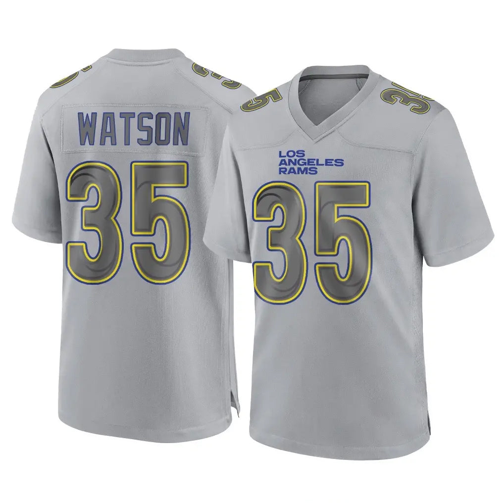 LA.Rams #35 Jaylen Watson Player Gray Atmosphere Fashion Home Game STECN Stitched Jerseys