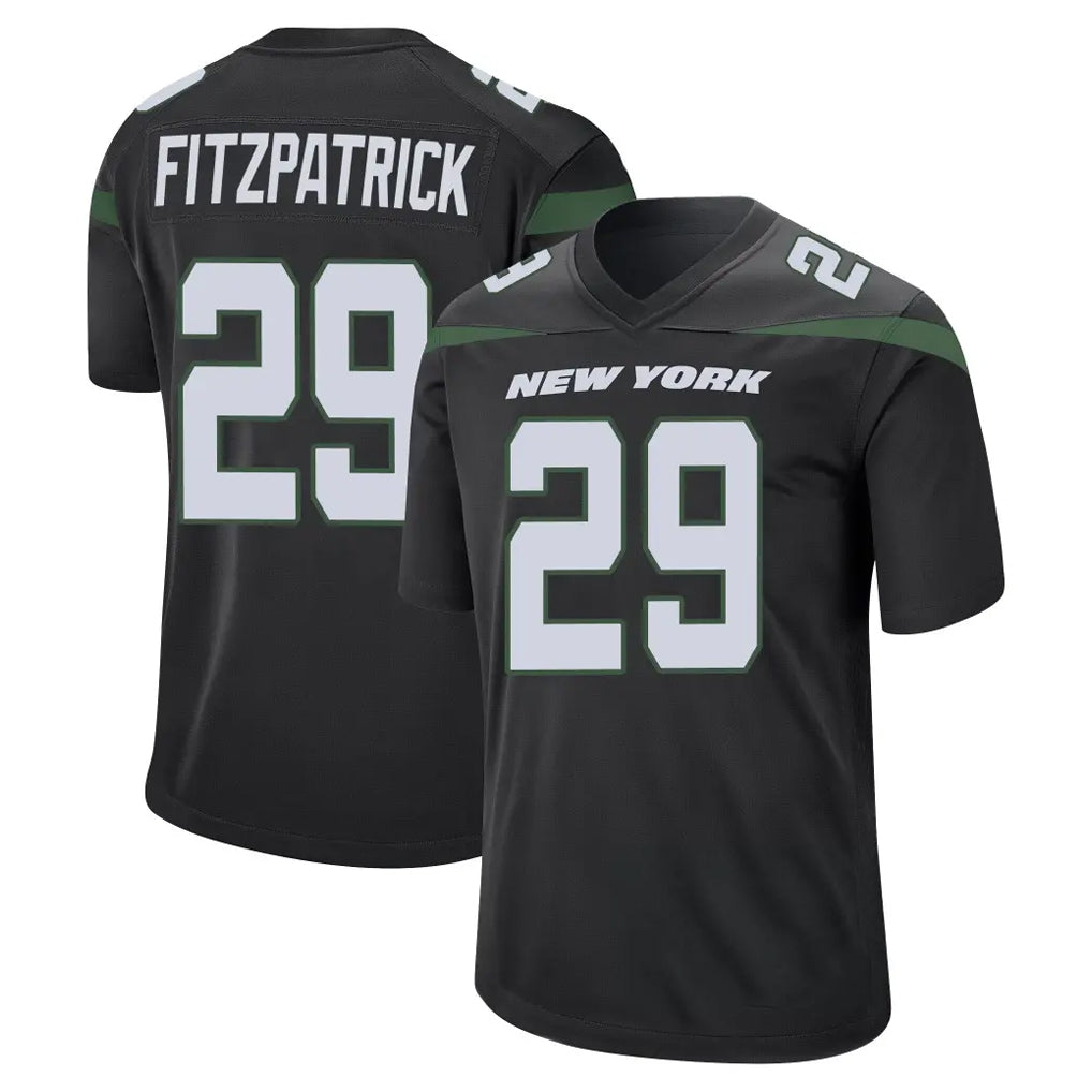 NY.Jets #29 Minkah Fitzpatrick Player Stealth Black Home Game STECN Stitched Jerseys