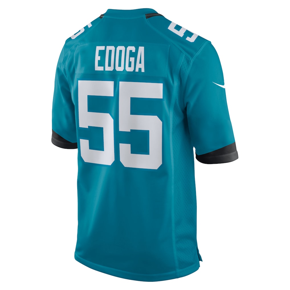 STECN J.Jaguars #55 Chuma Edoga Teal Team Game Jersey