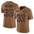 GB.Packers #33 Evan Williams Player Brown Salute To Service Limited STECN Stitched Jerseys