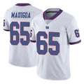 NY.Giants #65 Francis Mauigoa Player White Color Rush Home Game STECN Stitched Jerseys
