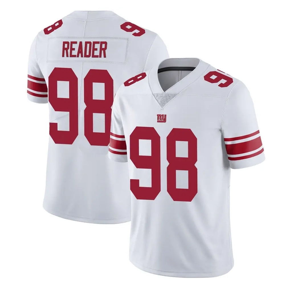 NY.Giants #98 DJ Reader Player White Limited Vapor Untouchable Home Game STECN Stitched Jerseys