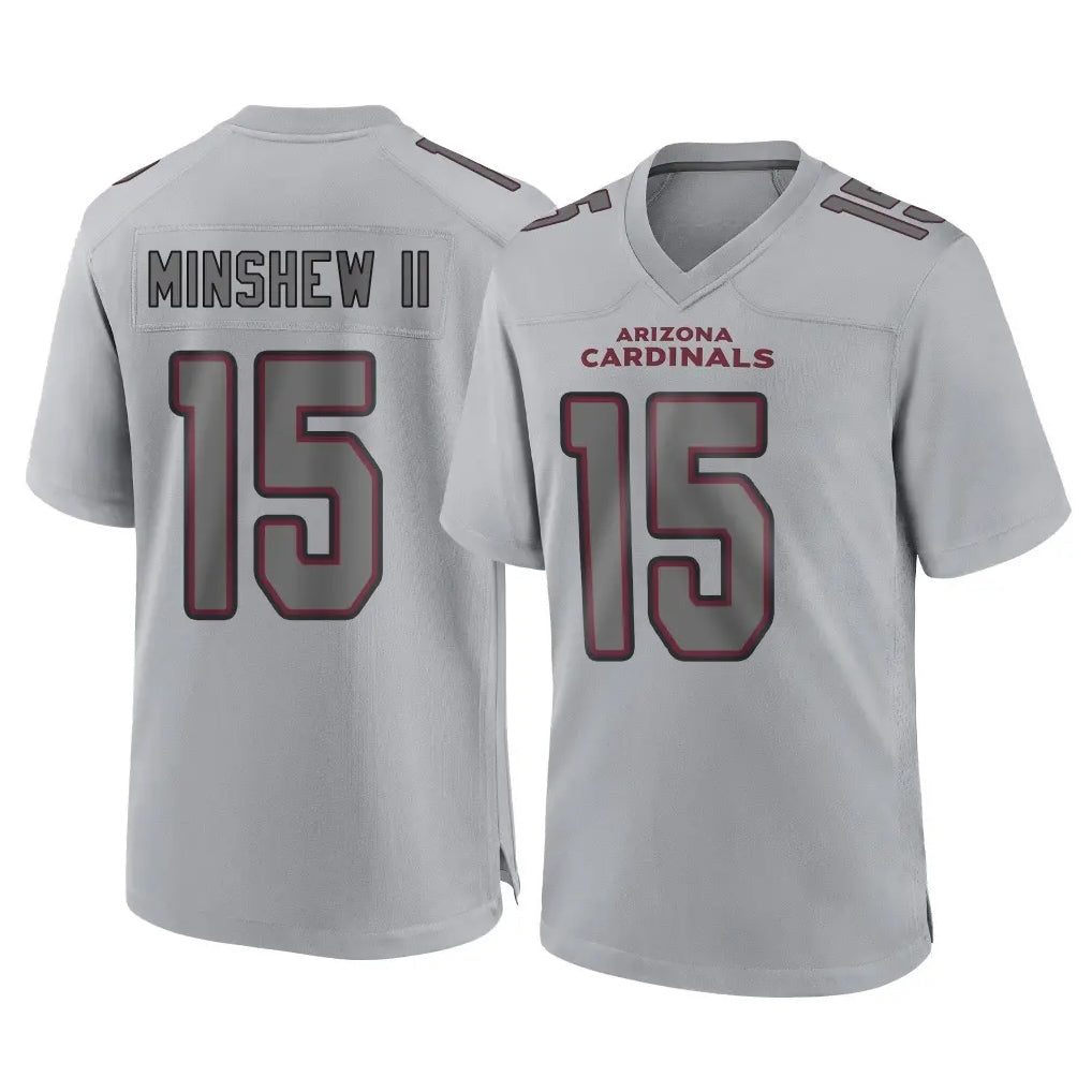 A.Cardinals #15 Gardner Minshew II Player Gray Atmosphere Fashion Home Game STECN Stitched Jerseys