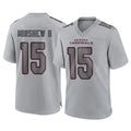 A.Cardinals #15 Gardner Minshew II Player Gray Atmosphere Fashion Home Game STECN Stitched Jerseys