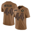 M.Vikings #44 Josh Metellus Player Brown Salute To Service Limited STECN Stitched Jerseys