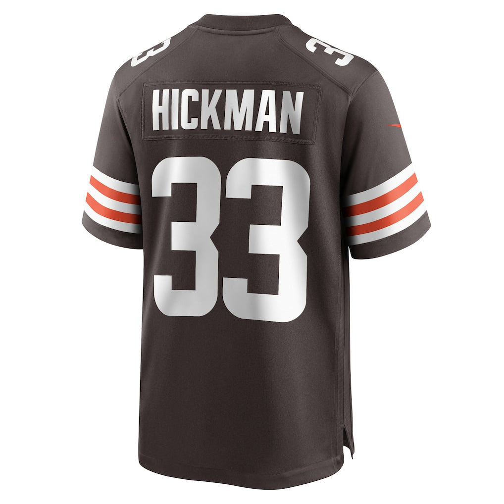 STECN C.Browns #33 Ronnie Hickman Brown Team Game Jersey