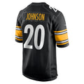 STECN P.Steelers #20 Kaleb Johnson Black Team Game Jersey
