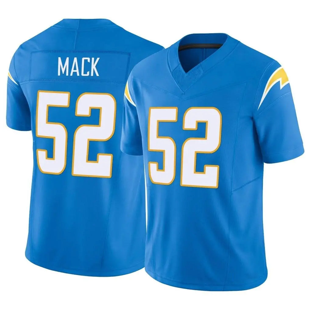 LA.Chargers #52 Khalil Mack Player Blue Limited Vapor F.U.S.E. Home Game STECN Stitched Jerseys