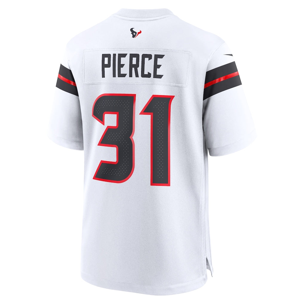 STECN H.Texans #31 Dameon Pierce White Game Jersey