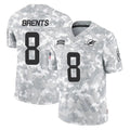 M.Dolphins #8 JuJu Brents Player Arctic Camo Salute To Service Limited Game STECN Stitched Jerseys
