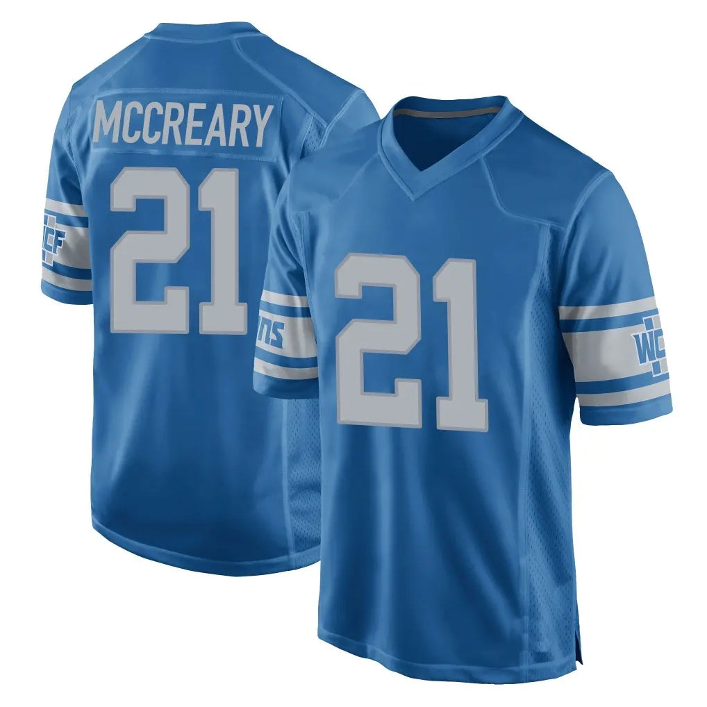 D.Lions #21 Roger McCreary Player Blue Vapor Untouchable Throwback Game STECN Stitched Jerseys