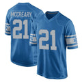 D.Lions #21 Roger McCreary Player Blue Vapor Untouchable Throwback Game STECN Stitched Jerseys
