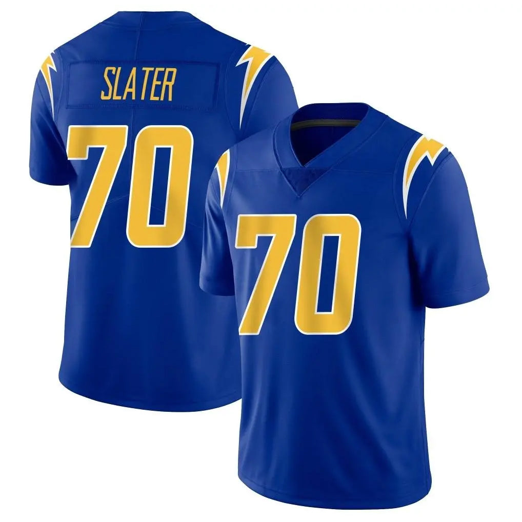 LA.Chargers #70 Rashawn Slater Player Royal Limited Vapor Home Game STECN Stitched Jerseys