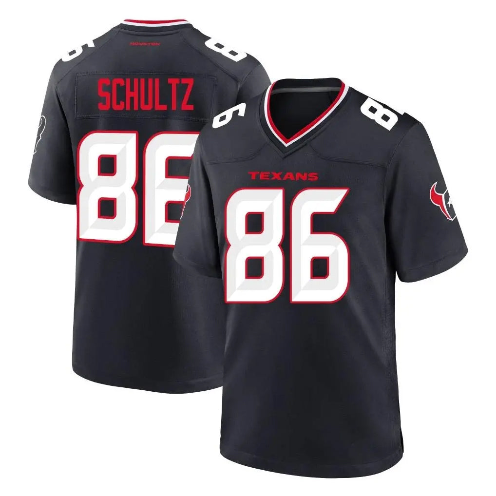 H.Texans #86 Dalton Schultz Player Navy Team Home Game STECN Stitched Jerseys
