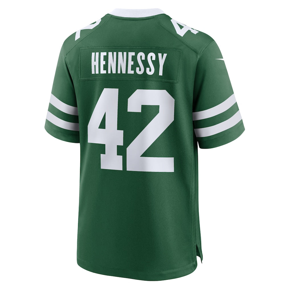 STECN NY.Jets #42 Thomas Hennessy Legacy Green Team Game Jersey
