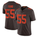 C.Browns #55 Spencer Fano Player Browns Color Rush Limited Home Game STECN Stitched Jerseys