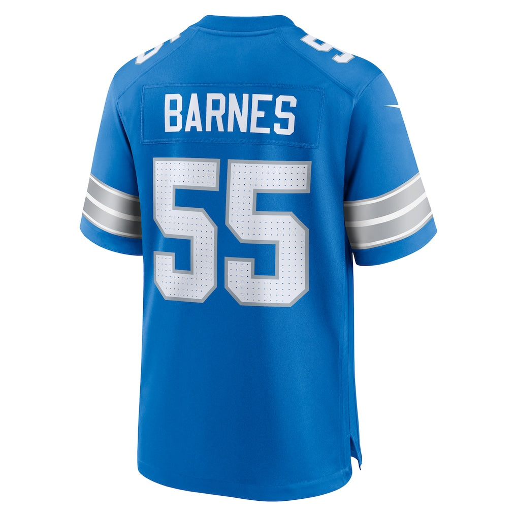 STECN D.Lions #55 Derrick Barnes Blue Team Game Jersey