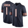 C.Bears #1 Jaylon Johnson Player Navy Home Game STECN Stitched Jerseys