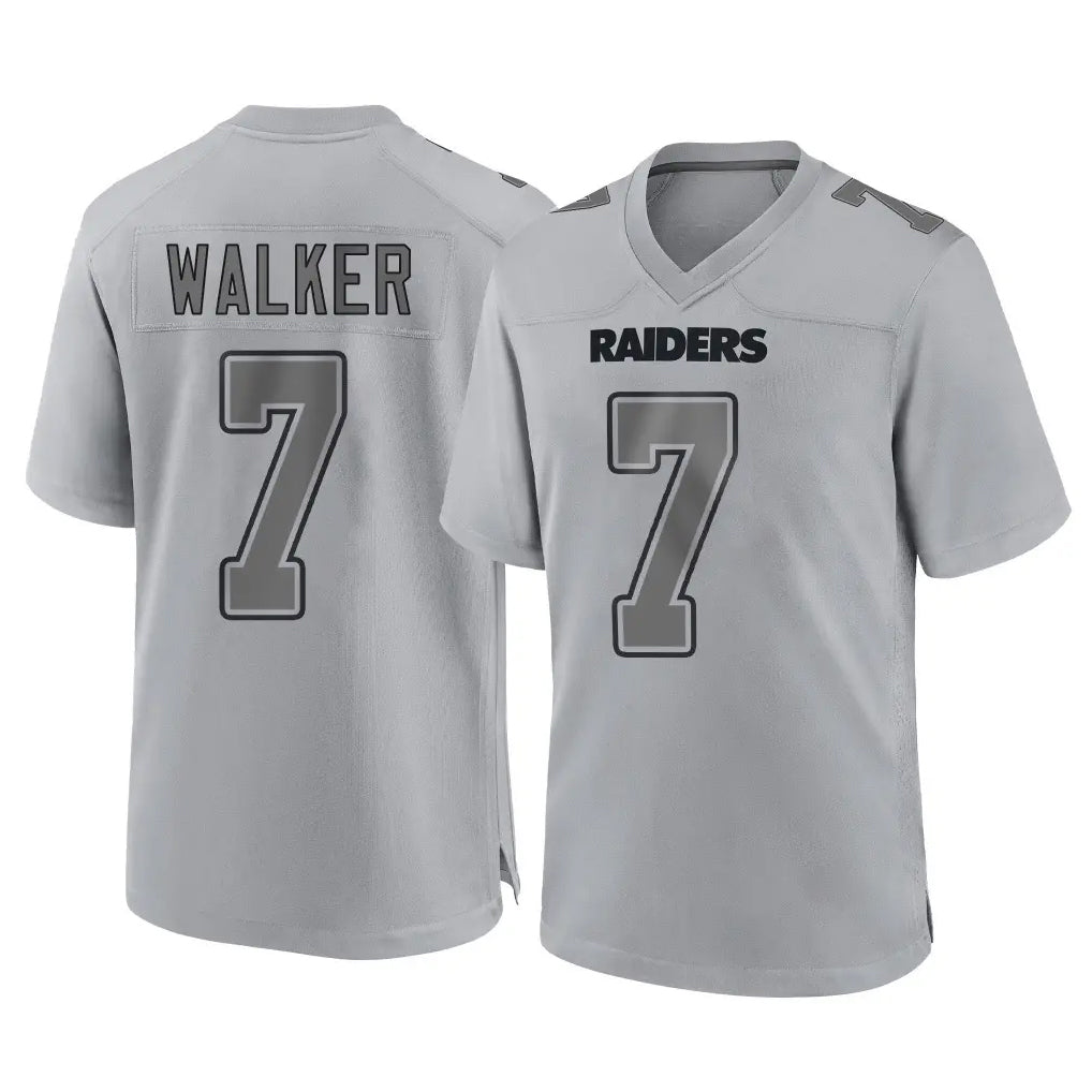 LV.Raiders #7 Quay Walker Player Gray Atmosphere Fashion Limited Game STECN Stitched Jerseys