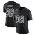 LV.Raiders #98 Maxx Crosby Player Black Limited Black Impact Home Game STECN Stitched Jerseys
