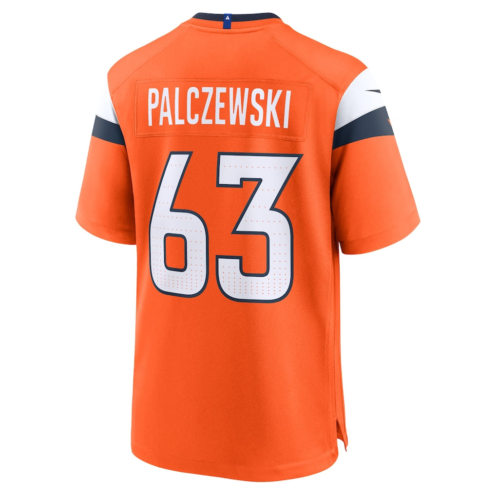 STECN D.Broncos #63 Alex Palczewski Orange Team Game Jersey