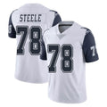 D.Cowboys #78 Terence Steele Player White-Navy Limited Color Rush Vapor Untouchable Home Game STECN Stitched Jerseys