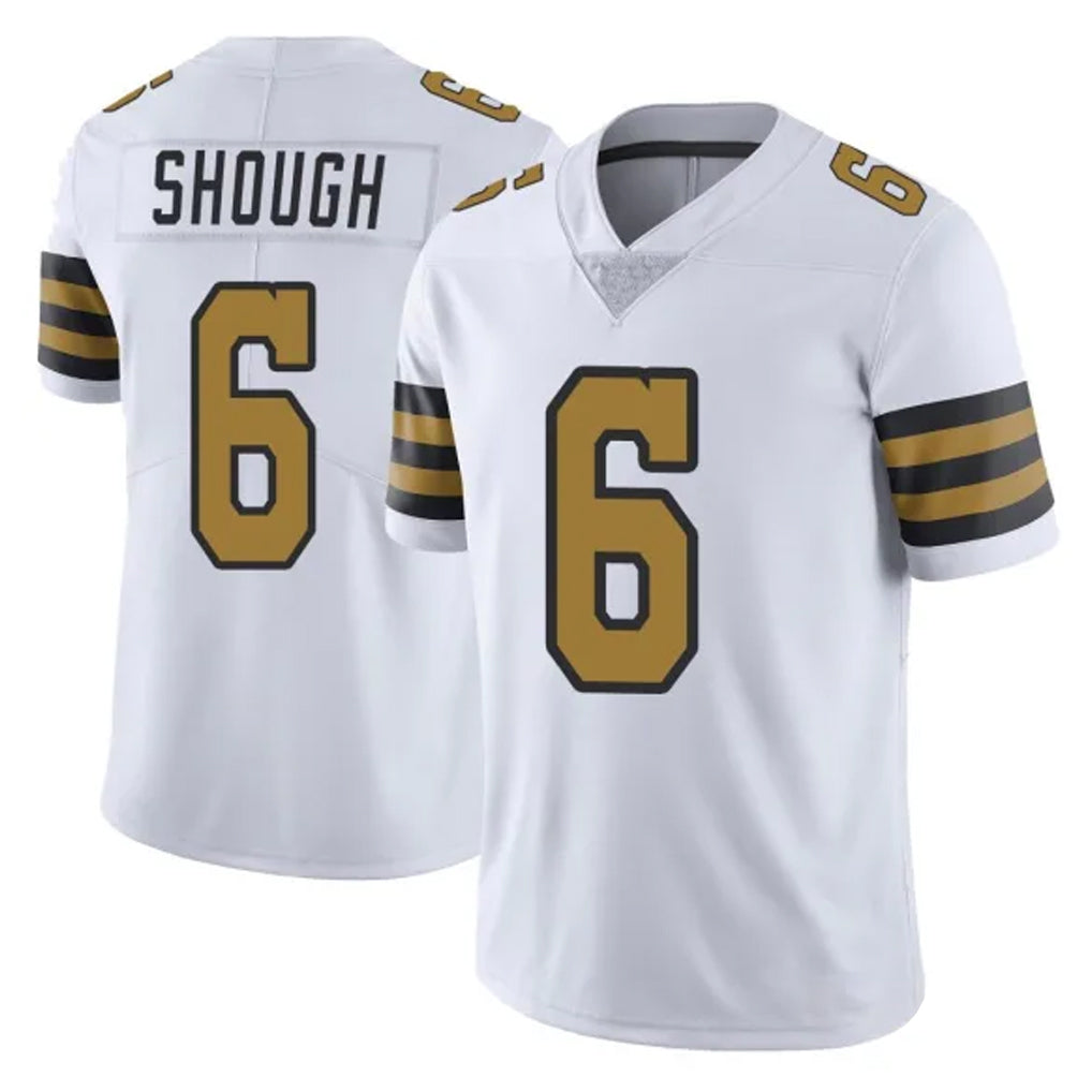 NO.Saints #6 Tyler Shough Player White Limited Color Rush Home Game STECN Stitched Jerseys