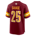 STECN W.Commanders #25 Darnell Savage Burgundy Team Game Jersey