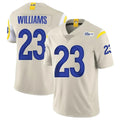LA.Rams #23 Kyren Williams Player Bone Limited Vapor Home Game STECN Stitched Jerseys