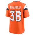STECN D.Broncos #38 Jaleel McLaughlin Orange Alternate Game Jersey