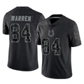 IN.Colts #84 Tyler Warren Player Black Reflective Limited Game STECN Stitched Jerseys