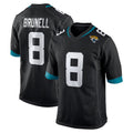 J.Jaguars #8 Mark Brunell?Player Black Home Game STECN Stitched Jerseys