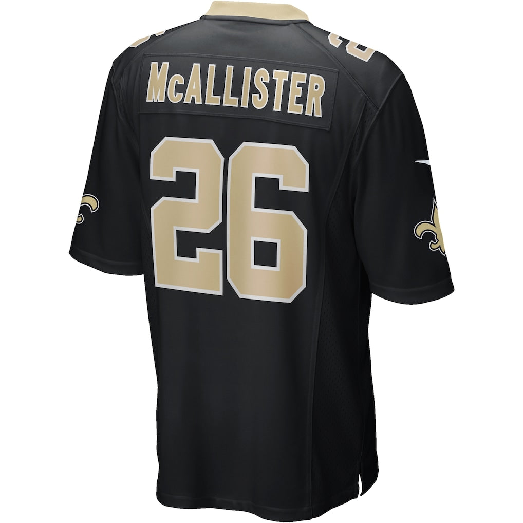 STECN NO.Saints #26 Deuce McAllister Black Game Retired Player Jersey