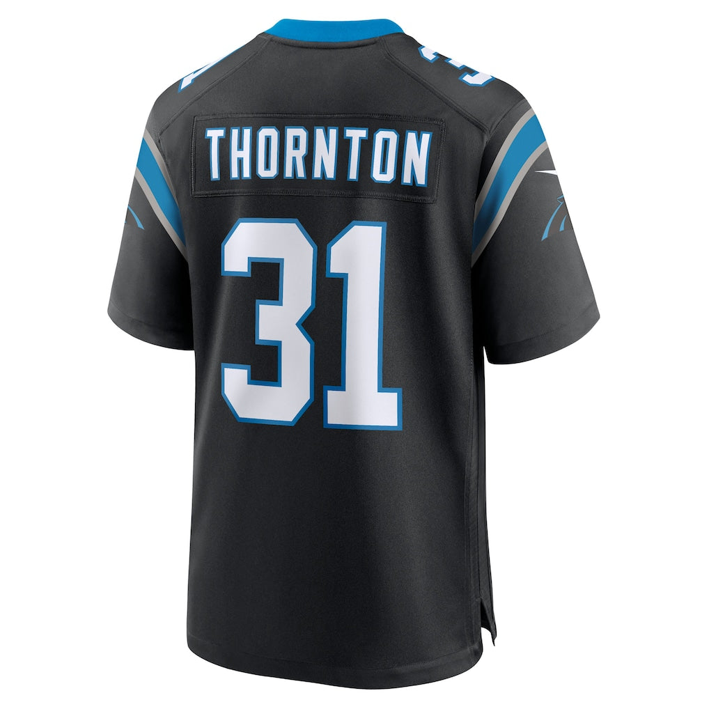 STECN C.Panthers #31 Corey Thornton Black Team Game Jersey