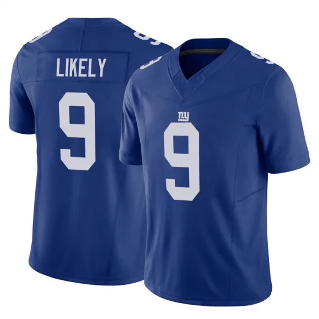 NY.Giants #9 Lsaiah Likely Player Royal Limited Vapor F.U.S.E. Home Game STECN Stitched Jerseys