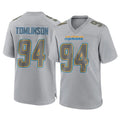 LA.Chargers #94 Dalvin Tomlinson Player Gray Atmosphere Fashion Home Game STECN Stitched Jerseys