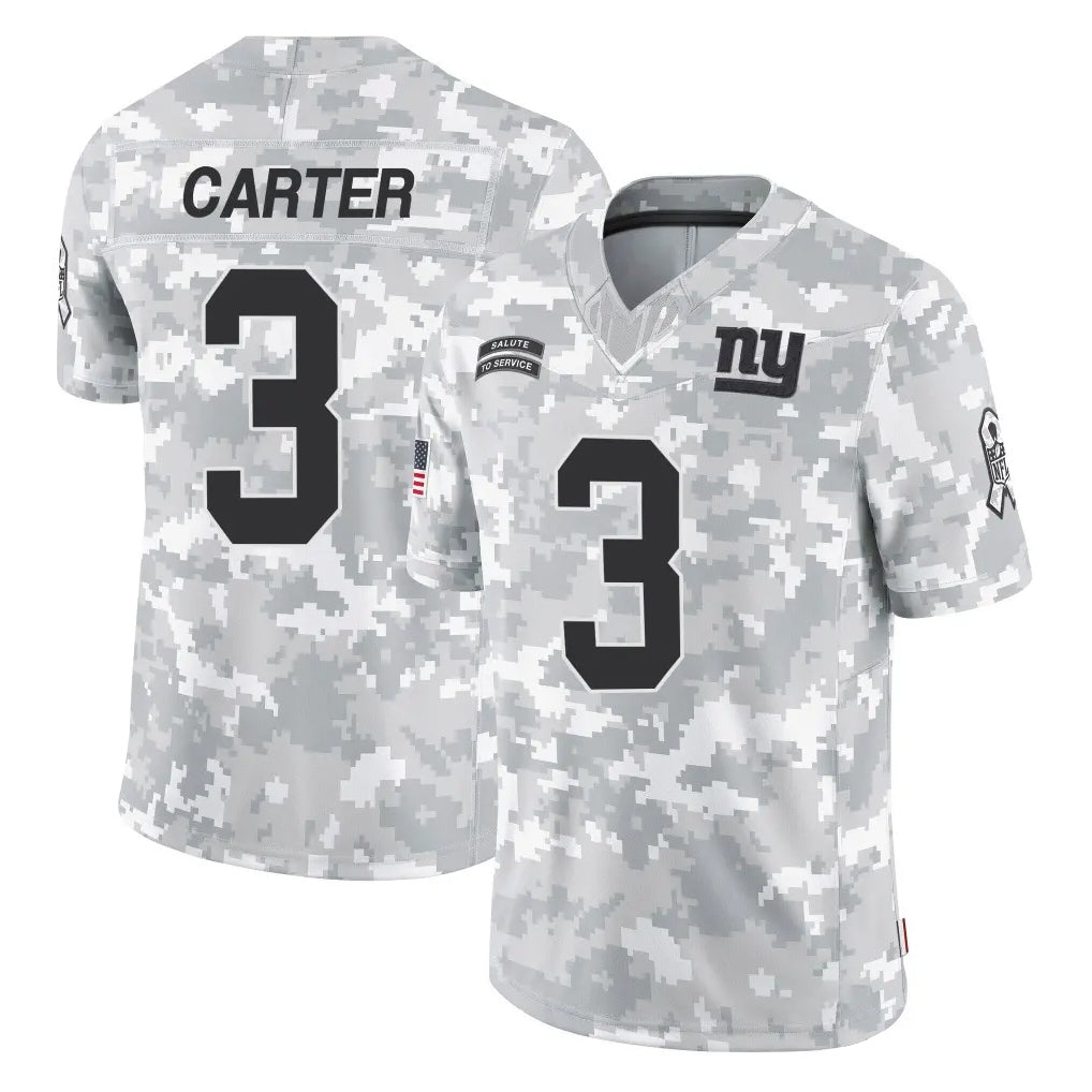 NY.Giants #3 Abdul Carter Player Arctic Camo Salute To Service Limited Game STECN Stitched Jerseys