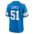 STECN D.Lions #51 Roy Lopez Blue Team Game Jersey