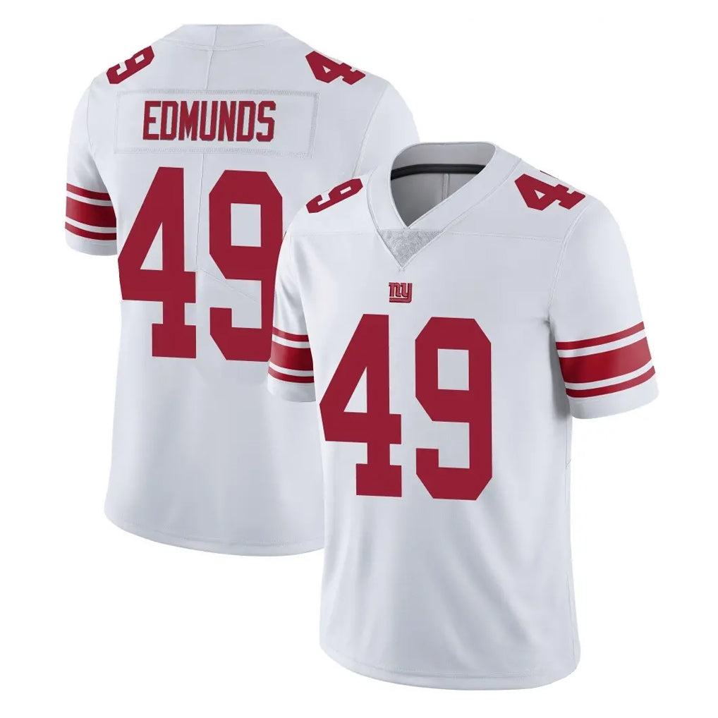 NY.Giants #49 Tremaine Edmunds Player White Limited Vapor Untouchable Home Game STECN Stitched Jerseys