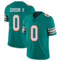 M.Dolphins #0 Ollie Gordon II Player Aqua Limited Alternate Vapor Untouchable Home Game STECN Stitched Jerseys