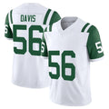 NY.Jets #56 Demario Davis Player White Limited Classic Vapor F.U.S.E. Home Game STECN Stitched Jerseys