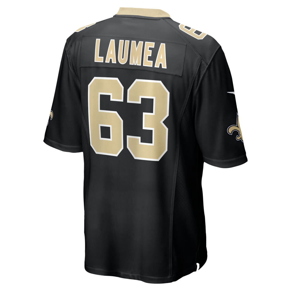 STECN NO.Saints #63 Sataoa Laumea Black Team Game Jersey