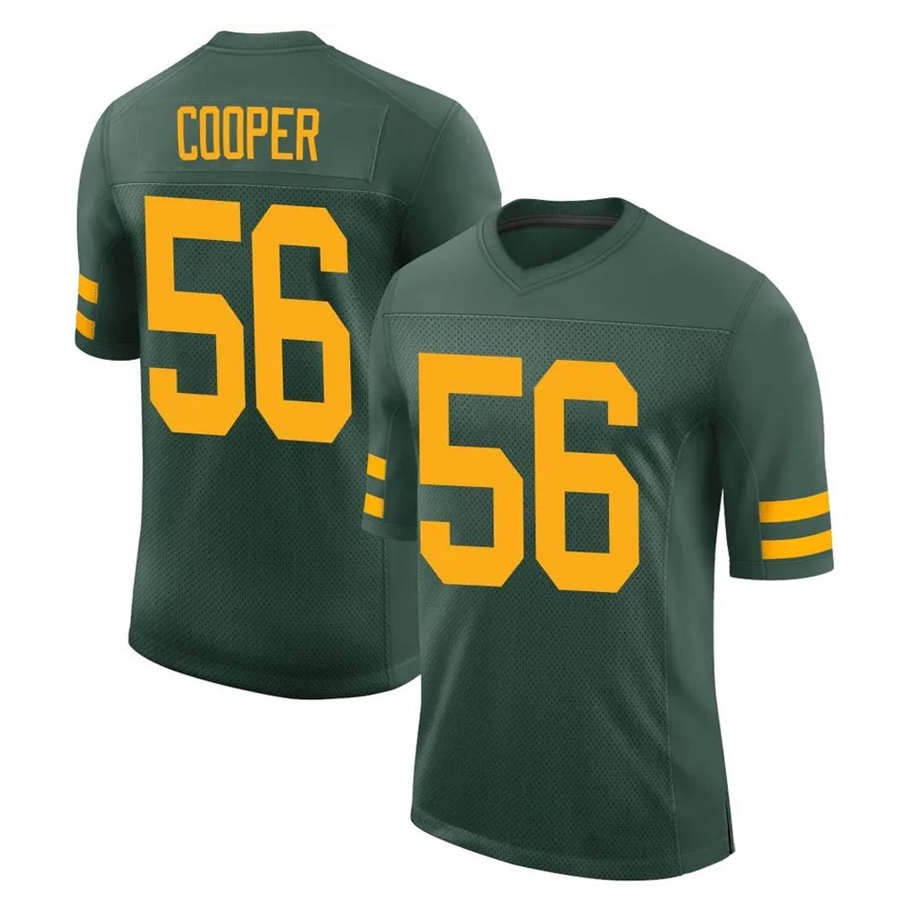 GB.Packers #56 Edgerrin Cooper Player Green Alternate Vapor Home Game STECN Stitched Jerseys